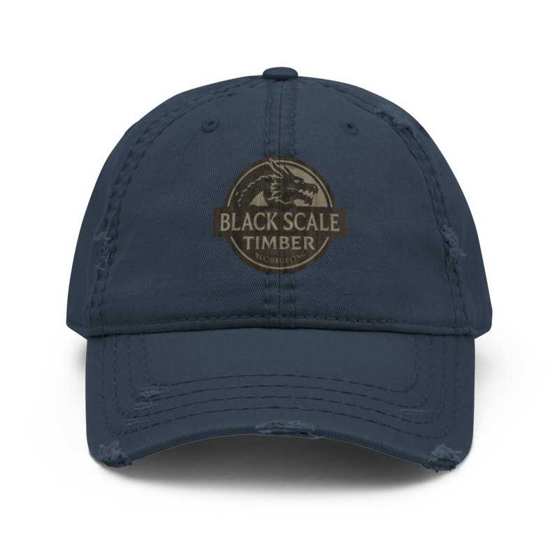 Black Scale Timber - Distressed Dad Hat