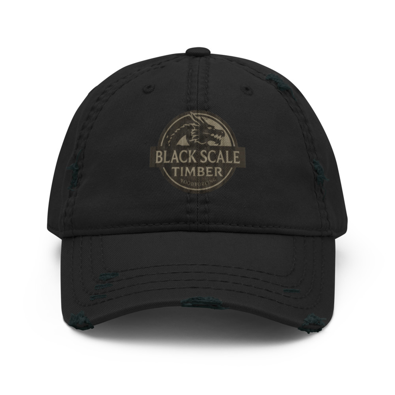 Black Scale Timber - Distressed Dad Hat