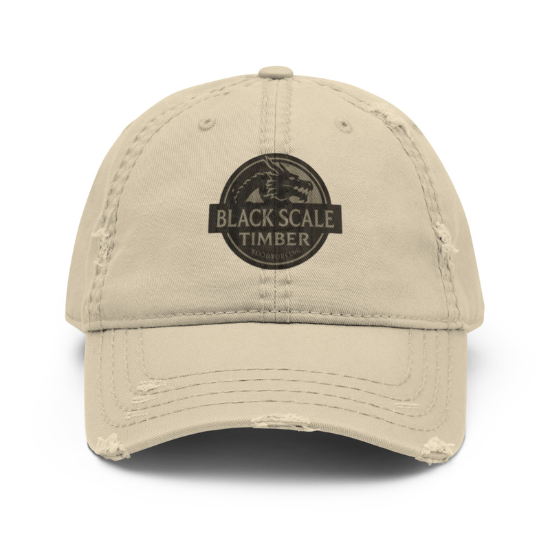 Black Scale Timber - Distressed Dad Hat