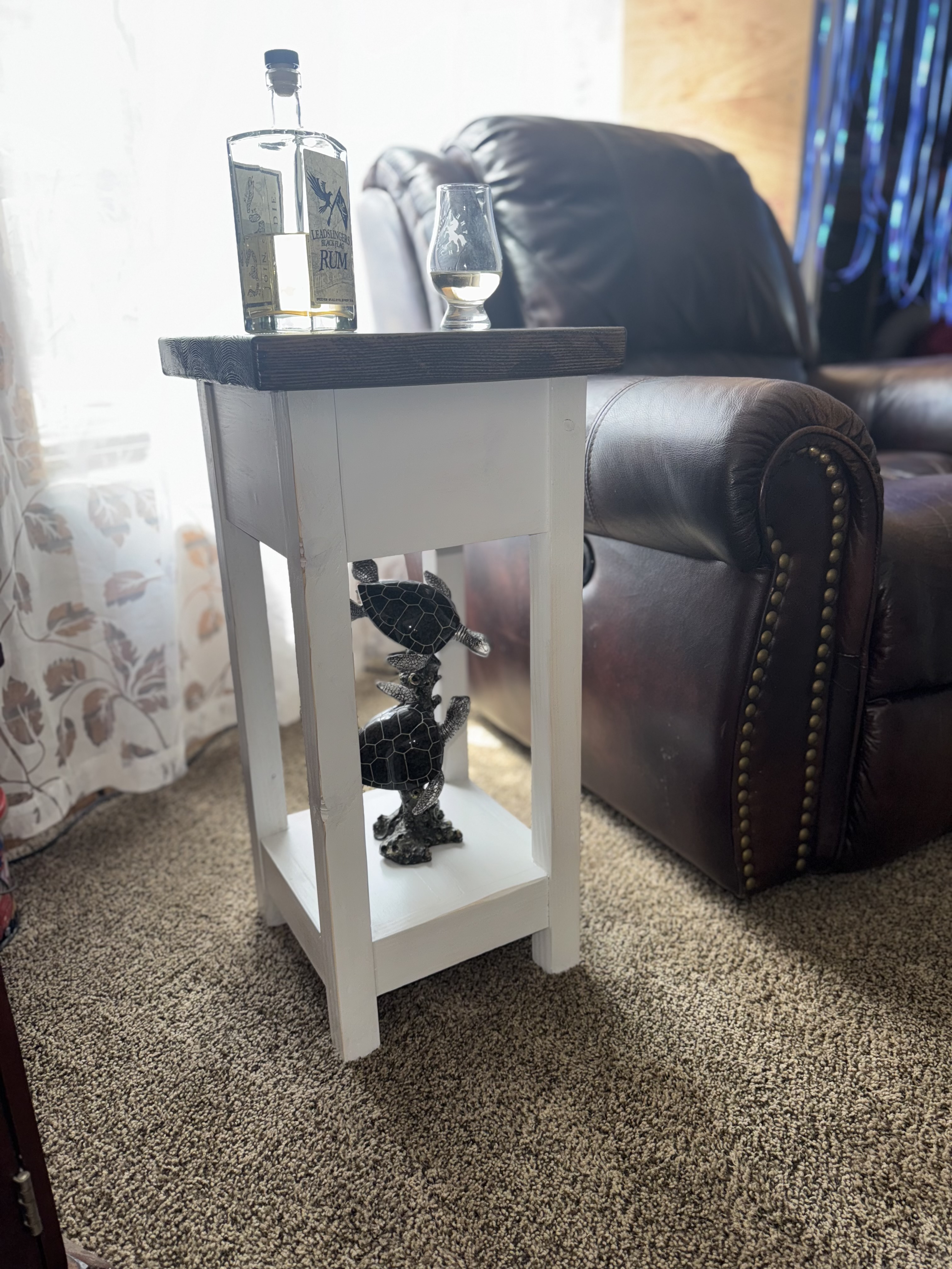 Handcrafted Wooden Side Table