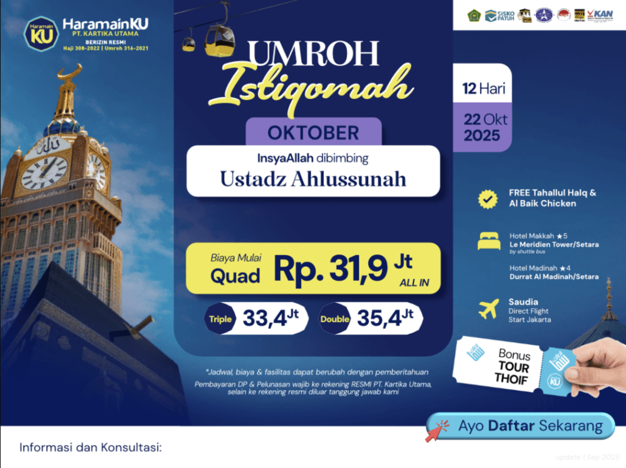 Umroh Istiqomah October 2025