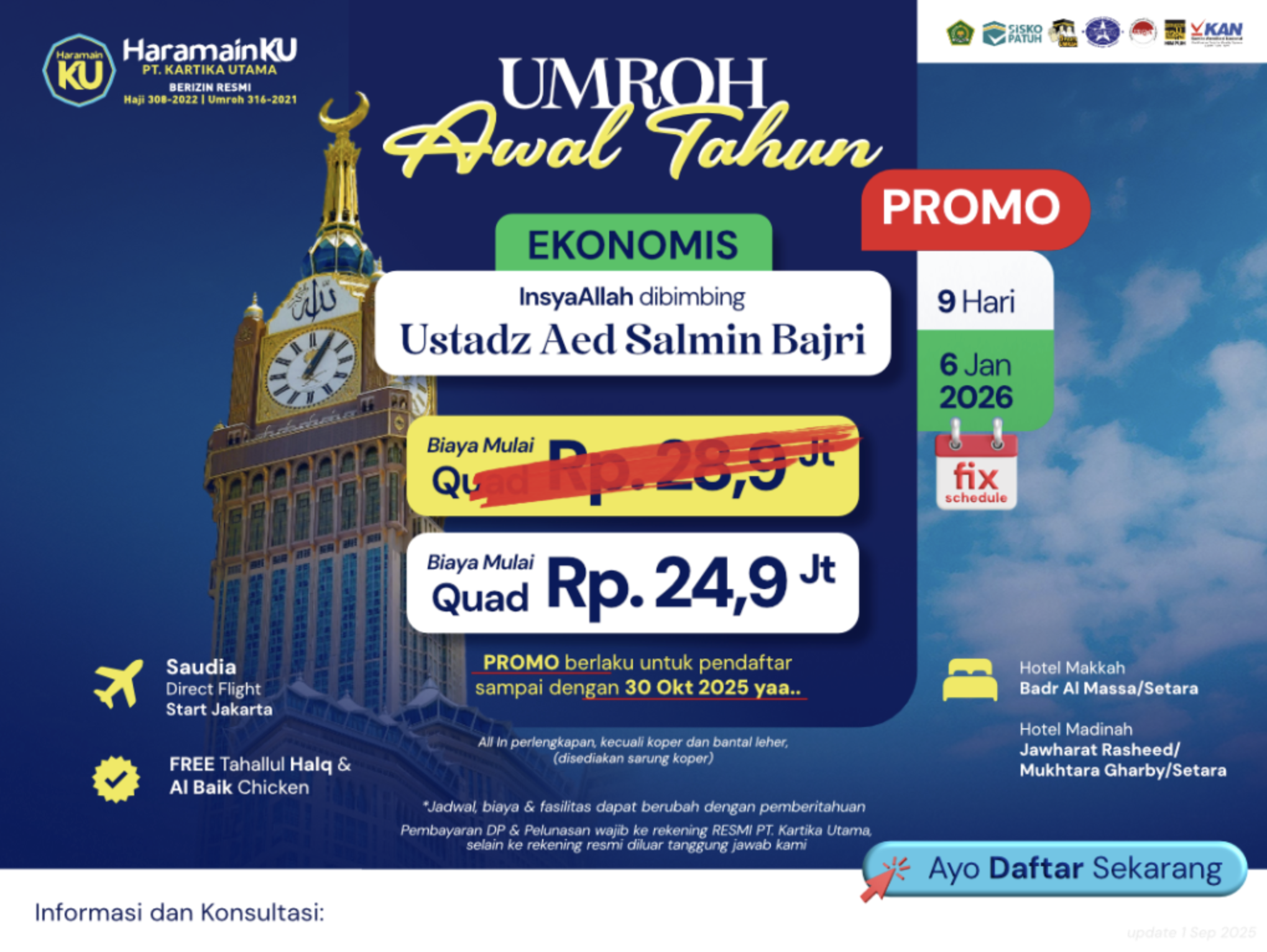 Umroh Awal Tahun 2026 – Promo Spesial Awal Tahun
