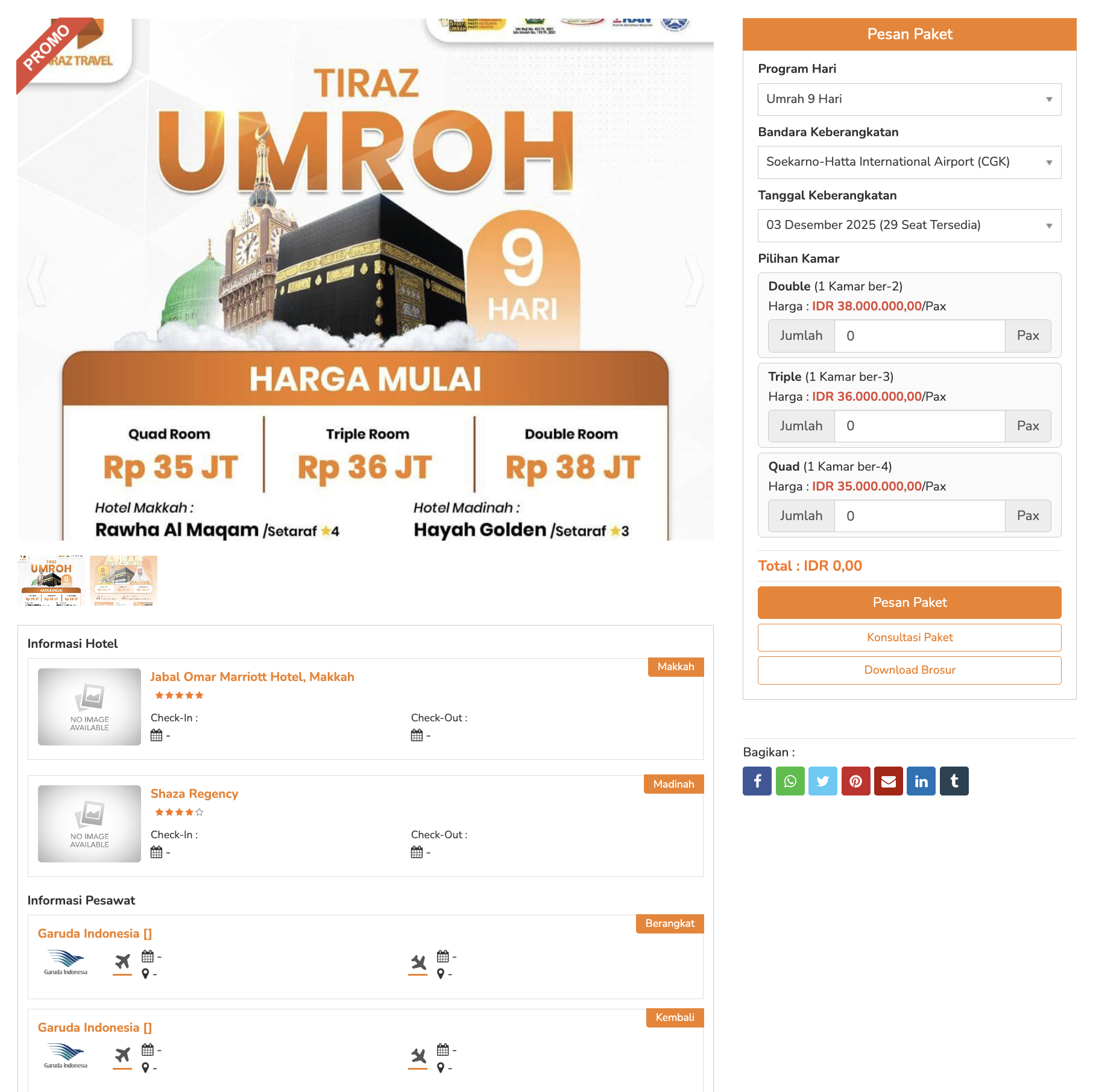 TIRAZ UMROH 9 HARI – PROMO DES 2025 “Perjalanan Ibadah Nyaman, Harga Bersahabat, Bimbingan Amanah”