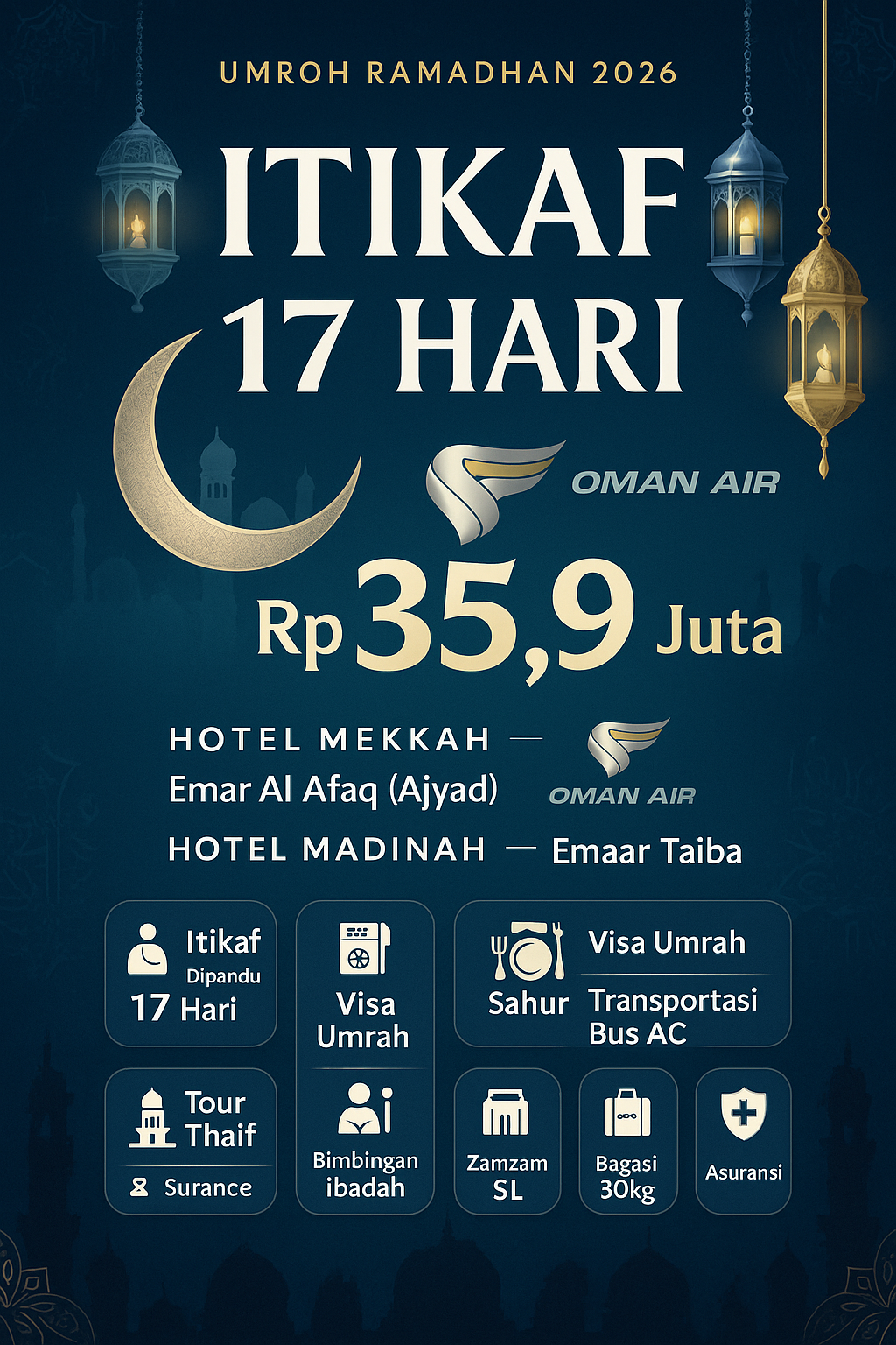 Umroh Ramadhan 2026 – Itikaf Ramadhan 17 Hari - ASW4