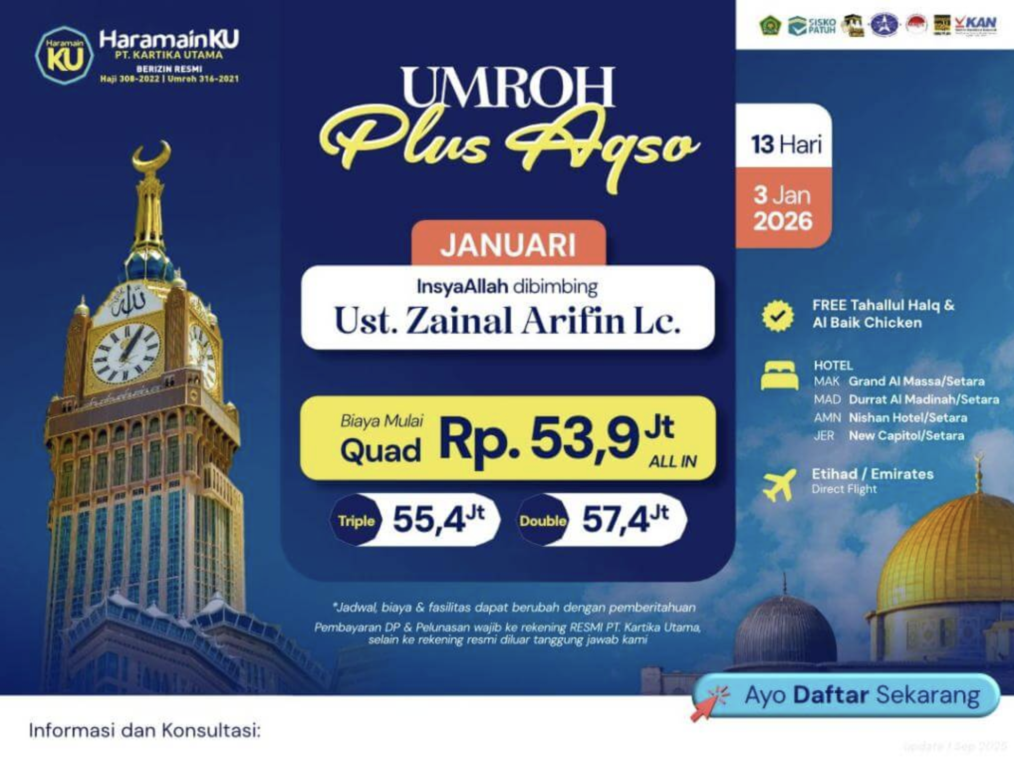 Umroh Plus Aqsa 2026 – Awal Tahun Penuh Berkah