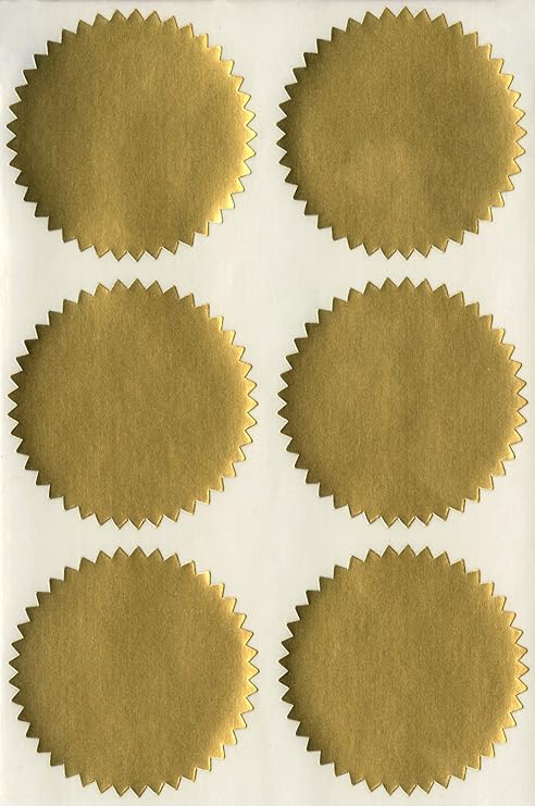 Gold Foil Seal Stickers