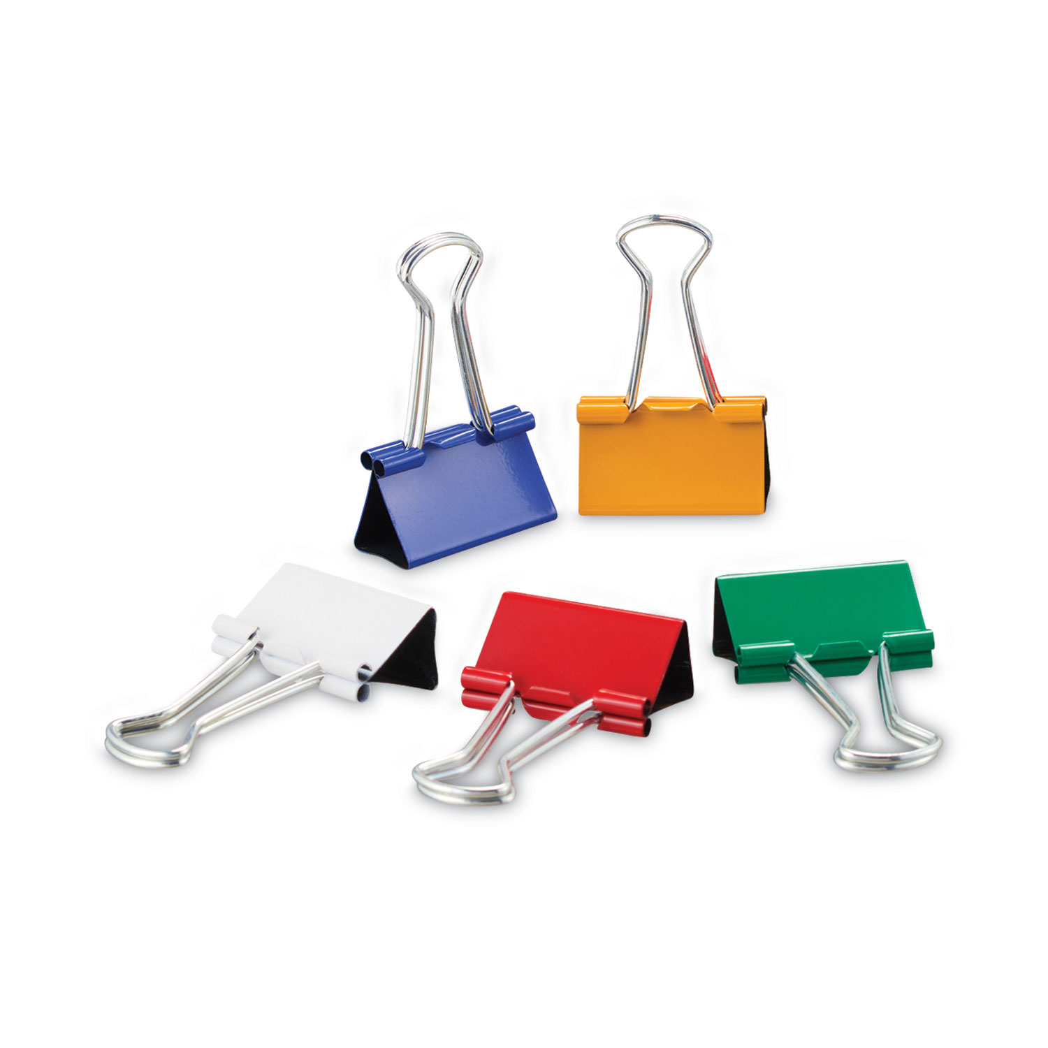 Colored binder clips