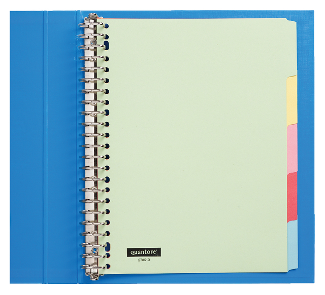 Quantore Spiral Notebook with Index Tabs