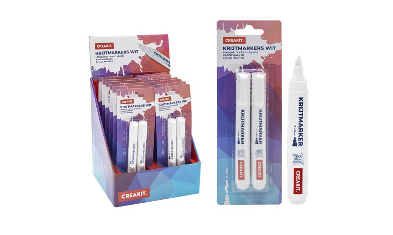 Creakit White Chalk Markers