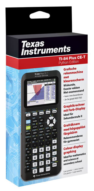 TI-84 Plus CE-T Python Edition Graphing Calculator