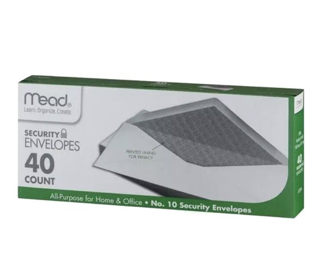 Mead Security Envelopes
