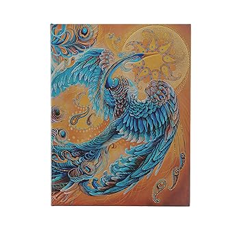 Hand-painted Blue Phoenix Artwork