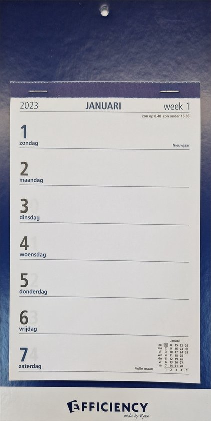 2025 Weekly Wall Calendar