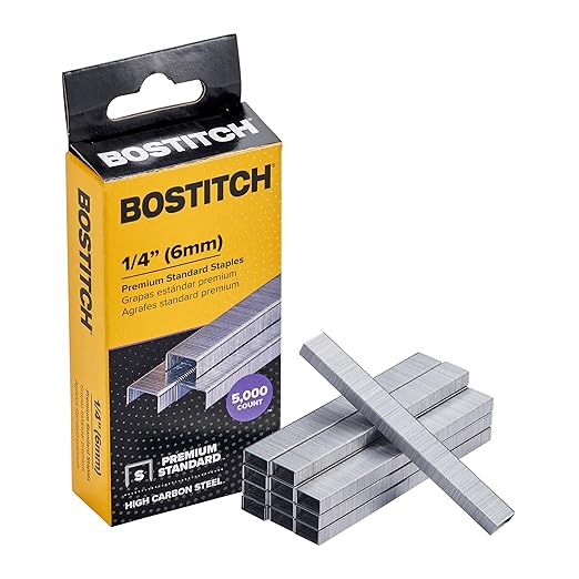 Bostitch 1/4-inch (6mm) Premium Standard Staples