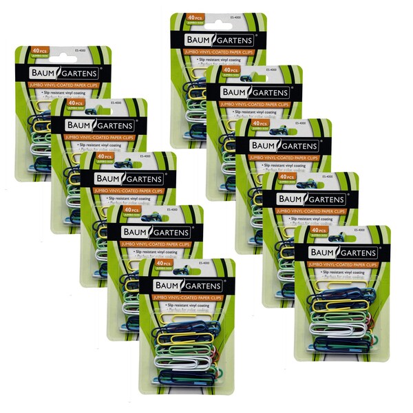 Baumgartens Vinyl Coated Paper Clips