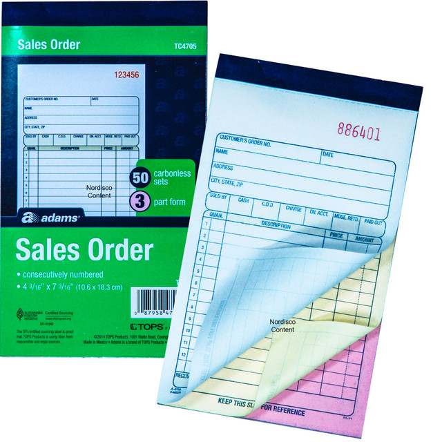 Adams Sales Order Book