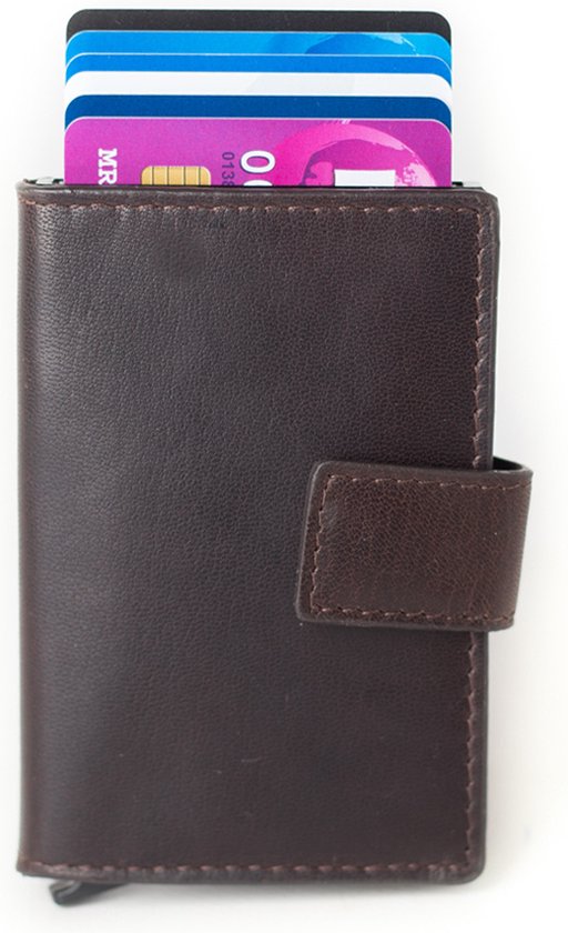 Slim Brown Leather Wallet