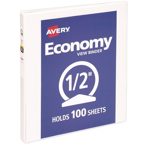 Avery Economy View Binder 1/2 Inch