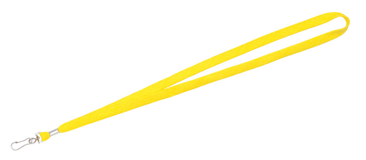 Yellow lanyard