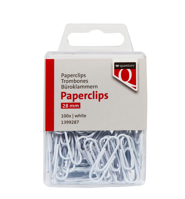White Paperclips 28mm