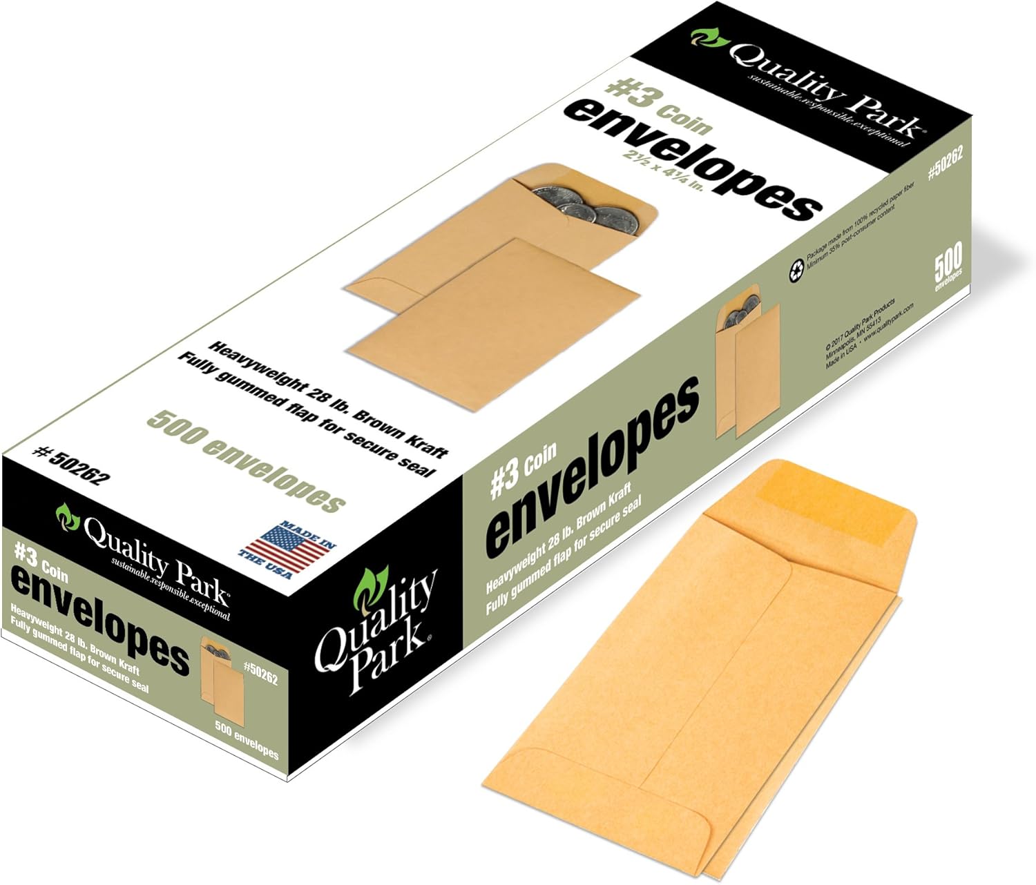 Quality Park #3 Coin Envelopes