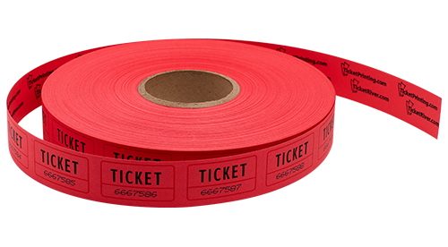 Red Roll of Event Tickets
