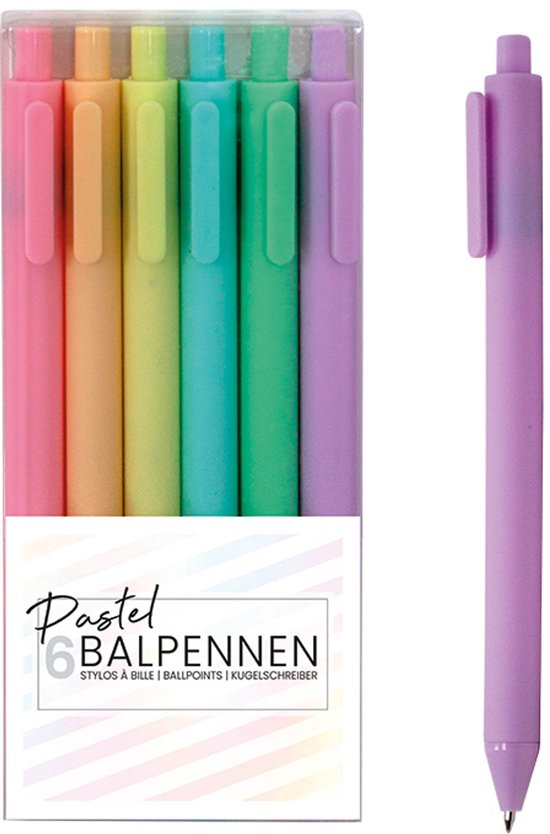 Pastel Ballpoint Pens Set