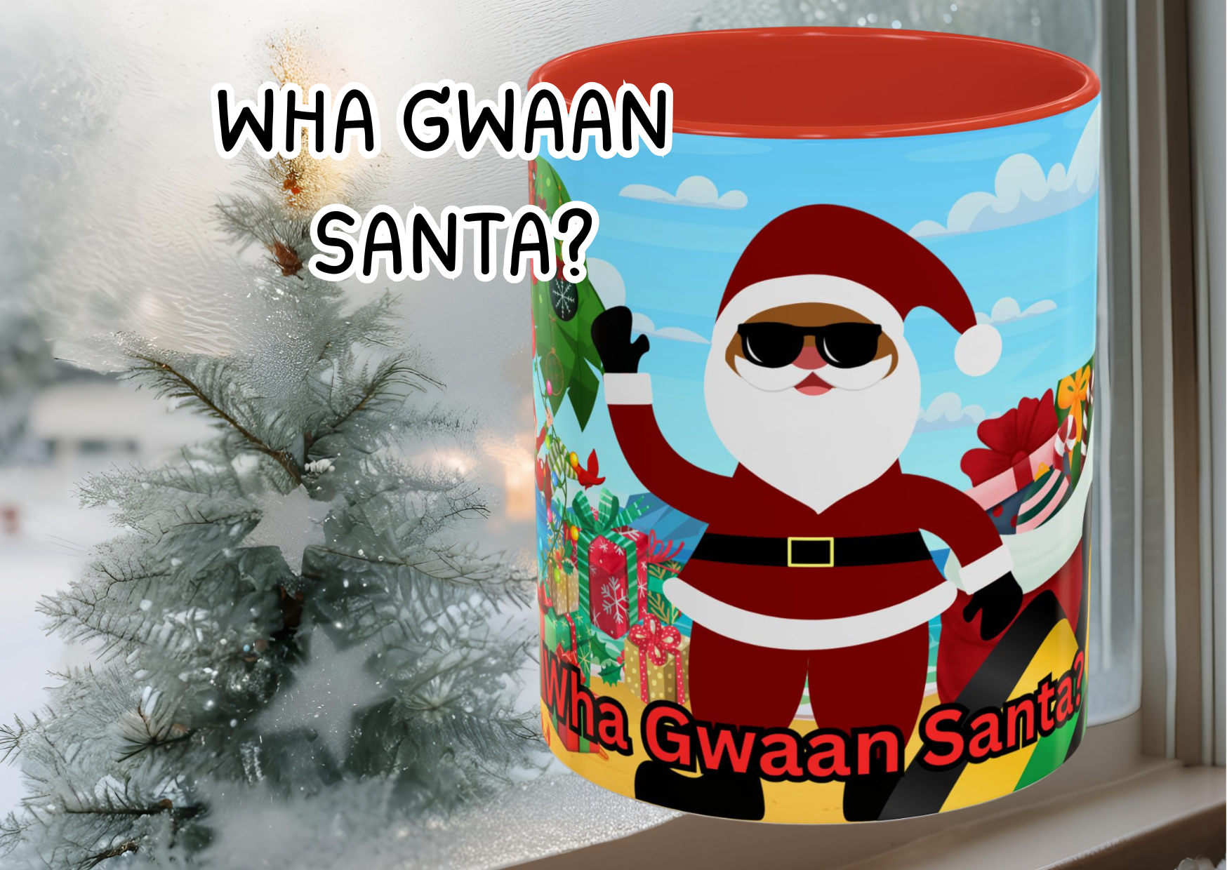 Wha Gwaan Santa Mug