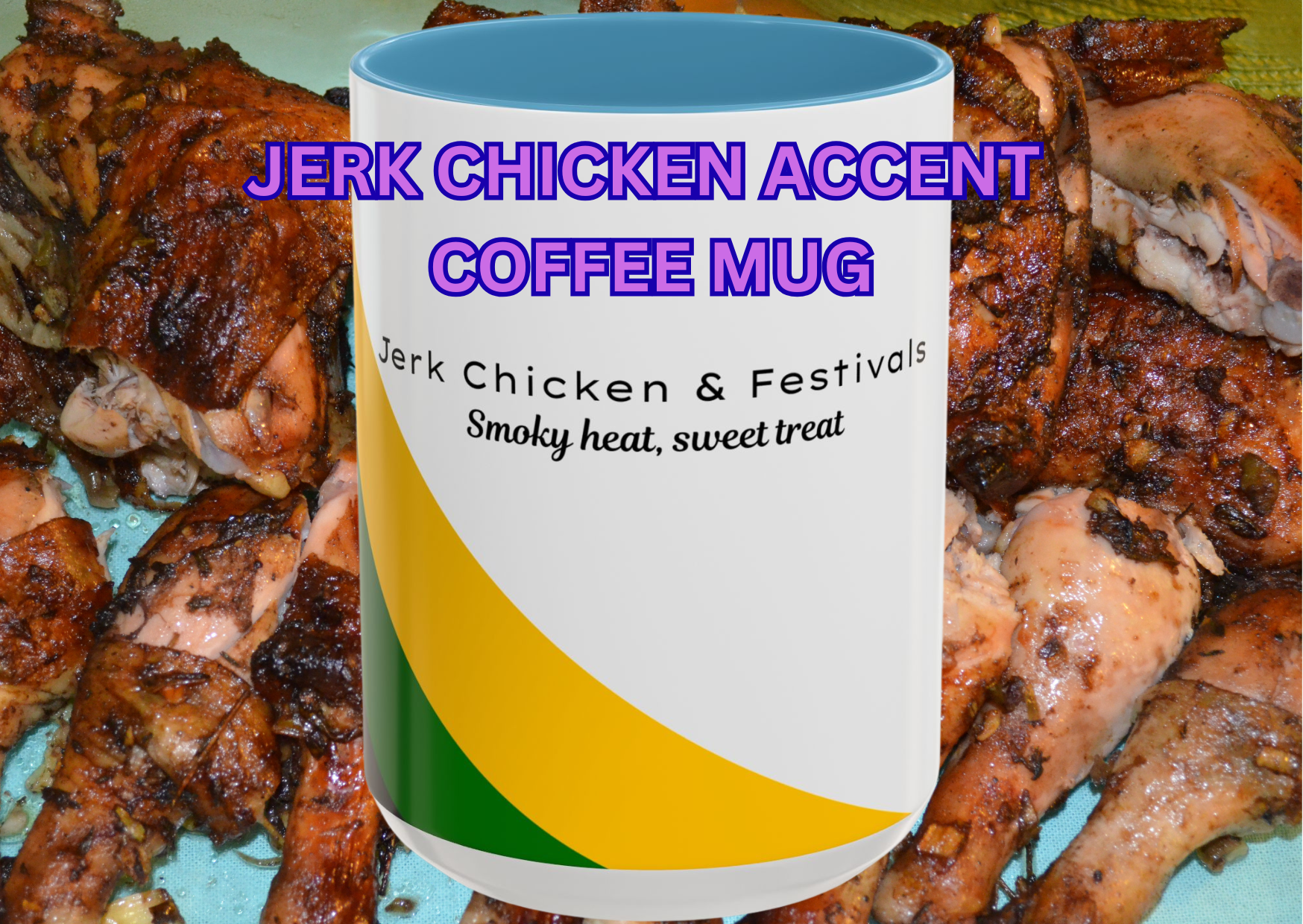 Jerk Chicken Accent Coffee Mug