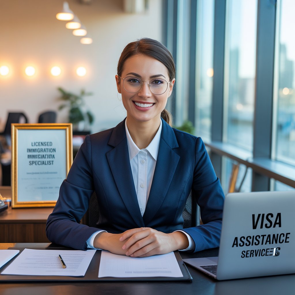Assistência para vistos