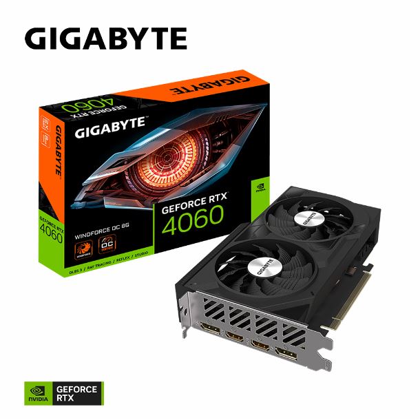 VIDEO GeForce RTX 4060 8GB GIGABYTE WINDFORCE OC