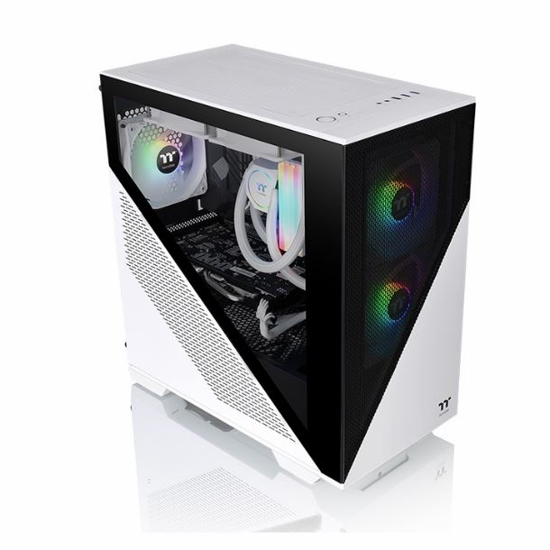 GABINETE THERMALTAKE DIVIDER 170 TG 2 FAN ARGB PWM SNOW WHIT