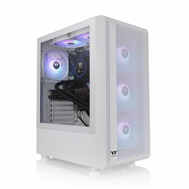 GABINETE THERMALTAKE S200 TG 4FAN ARGB SNOW WHITE