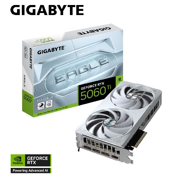 VIDEO GeForce RTX 5060 TI 16GB GIGABYTE EAGLE OC ICE
