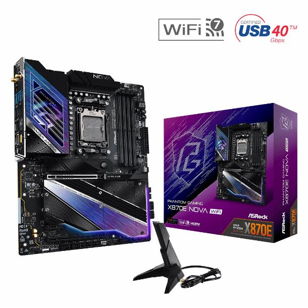 MOTHER ASROCK X870E NOVA WIFI DDR5 AM5