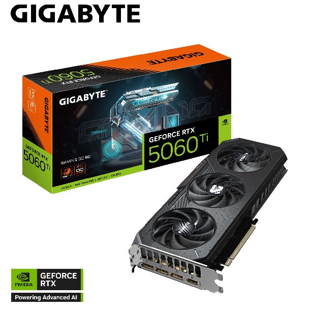 VIDEO GeForce RTX 5060 TI 8GB GIGABYTE GAMING OC