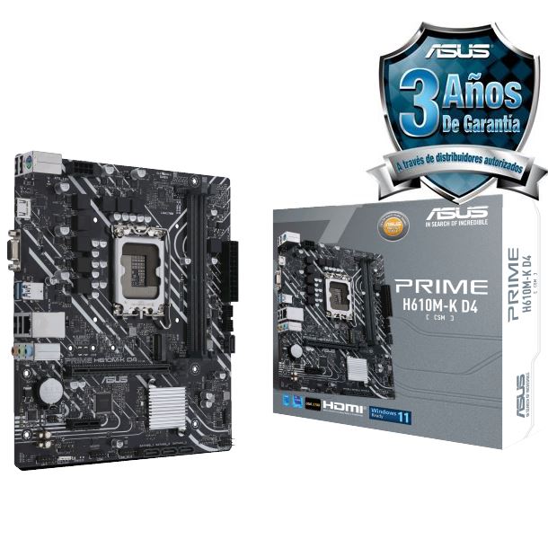 MOTHER ASUS PRIME H610M-K D4 CSM DDR4 S1700