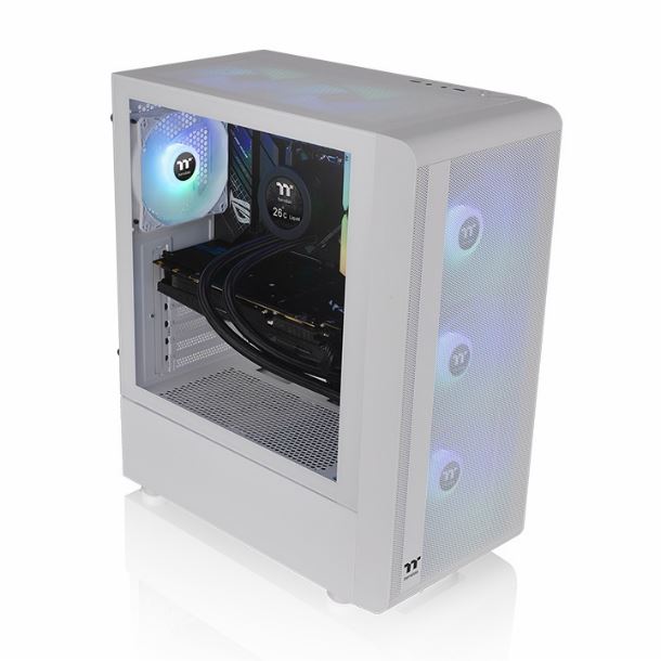 GABINETE THERMALTAKE S200 TG 4FAN ARGB SNOW WHITE