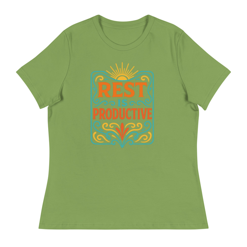 Women's Relaxed T-Shirt "Rest is Productive"