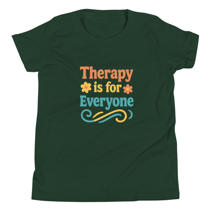 Youth Short Sleeve T-Shirt "Therapy is for Everyone"