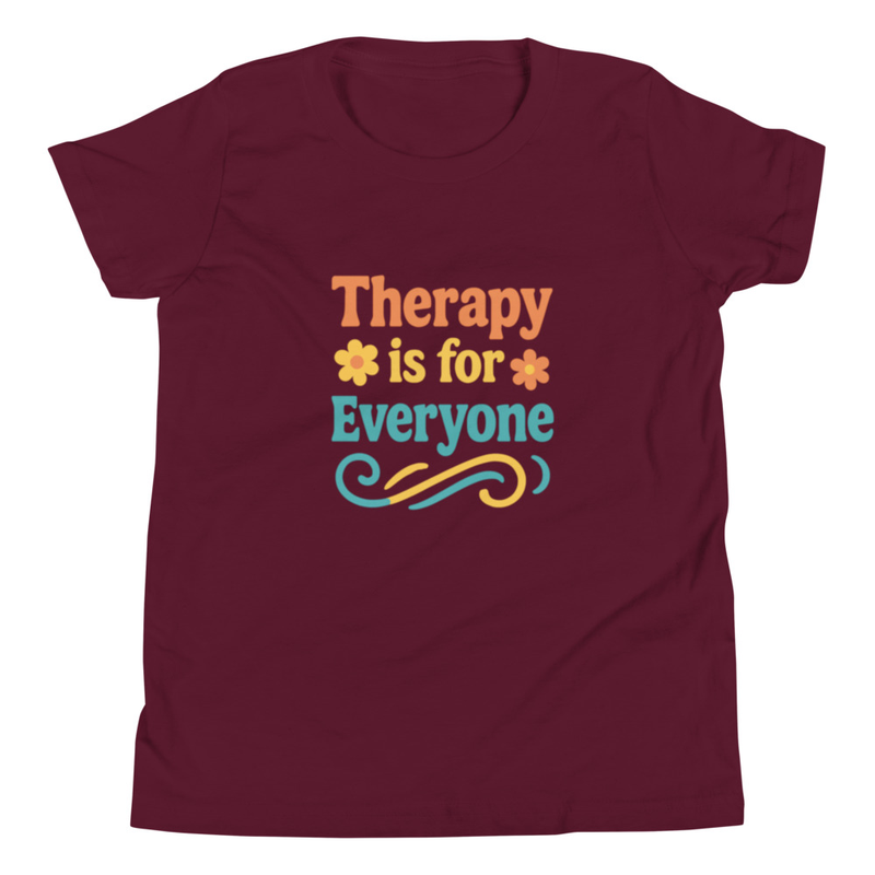 Youth Short Sleeve T-Shirt "Therapy is for Everyone"