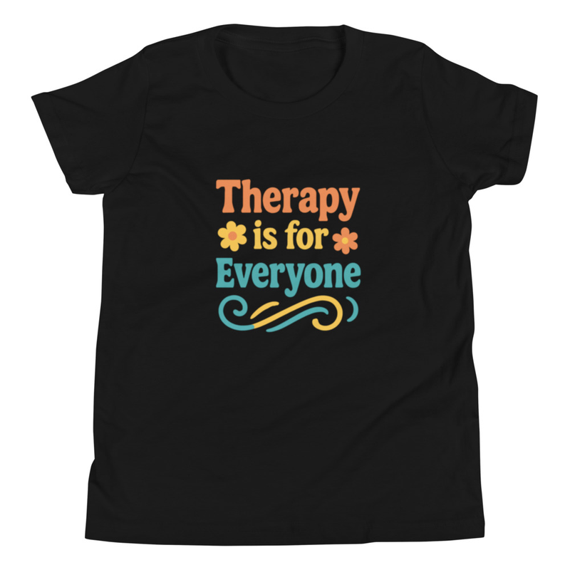 Youth Short Sleeve T-Shirt "Therapy is for Everyone"