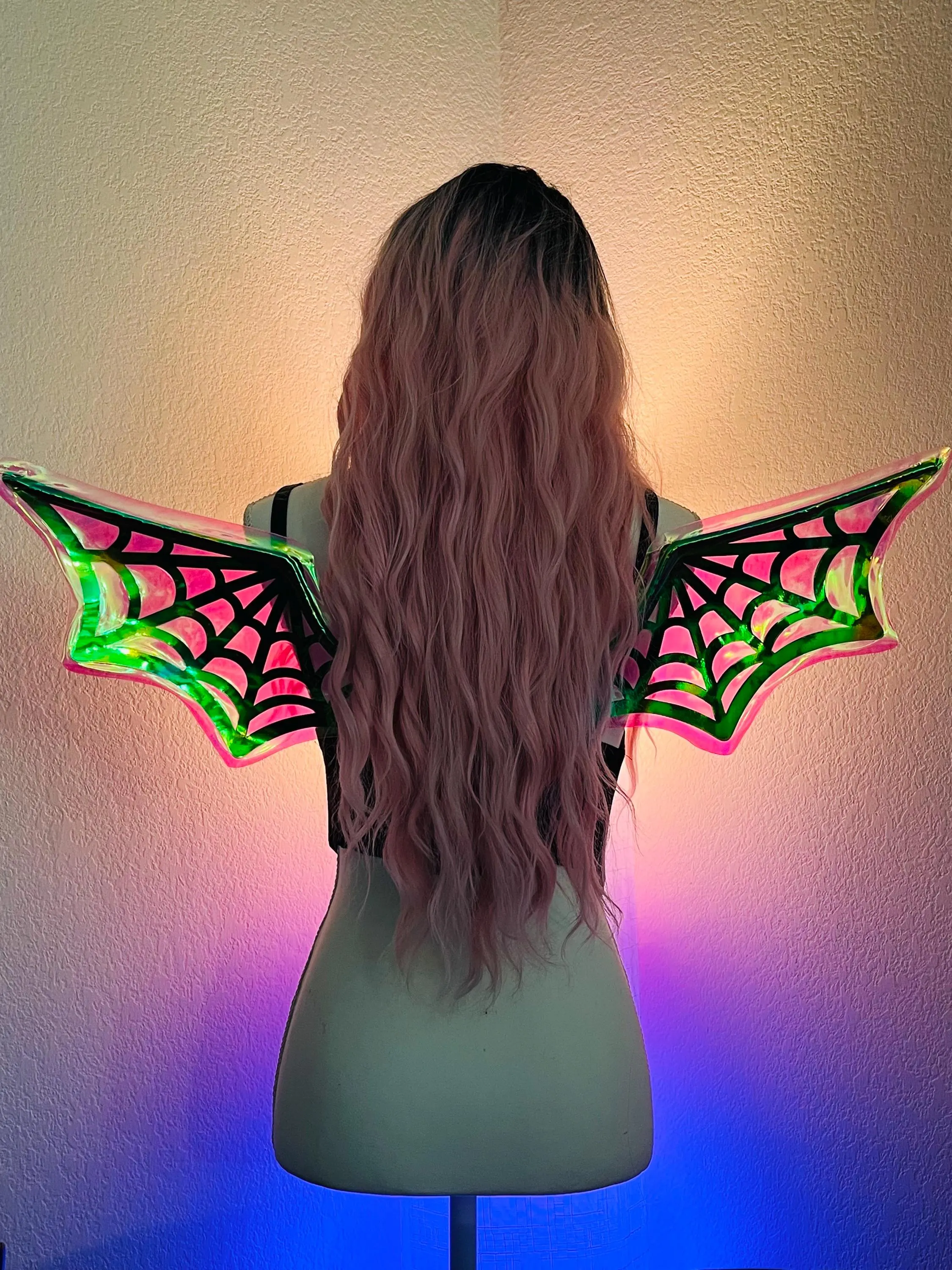 Spider Web Bat Wings Dragon Costume