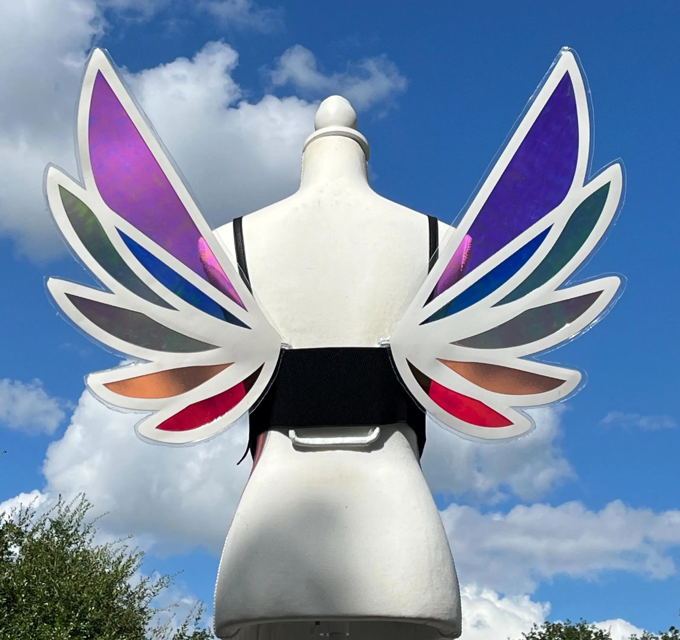 Rainbow Iridescent Costume Fairy Wings