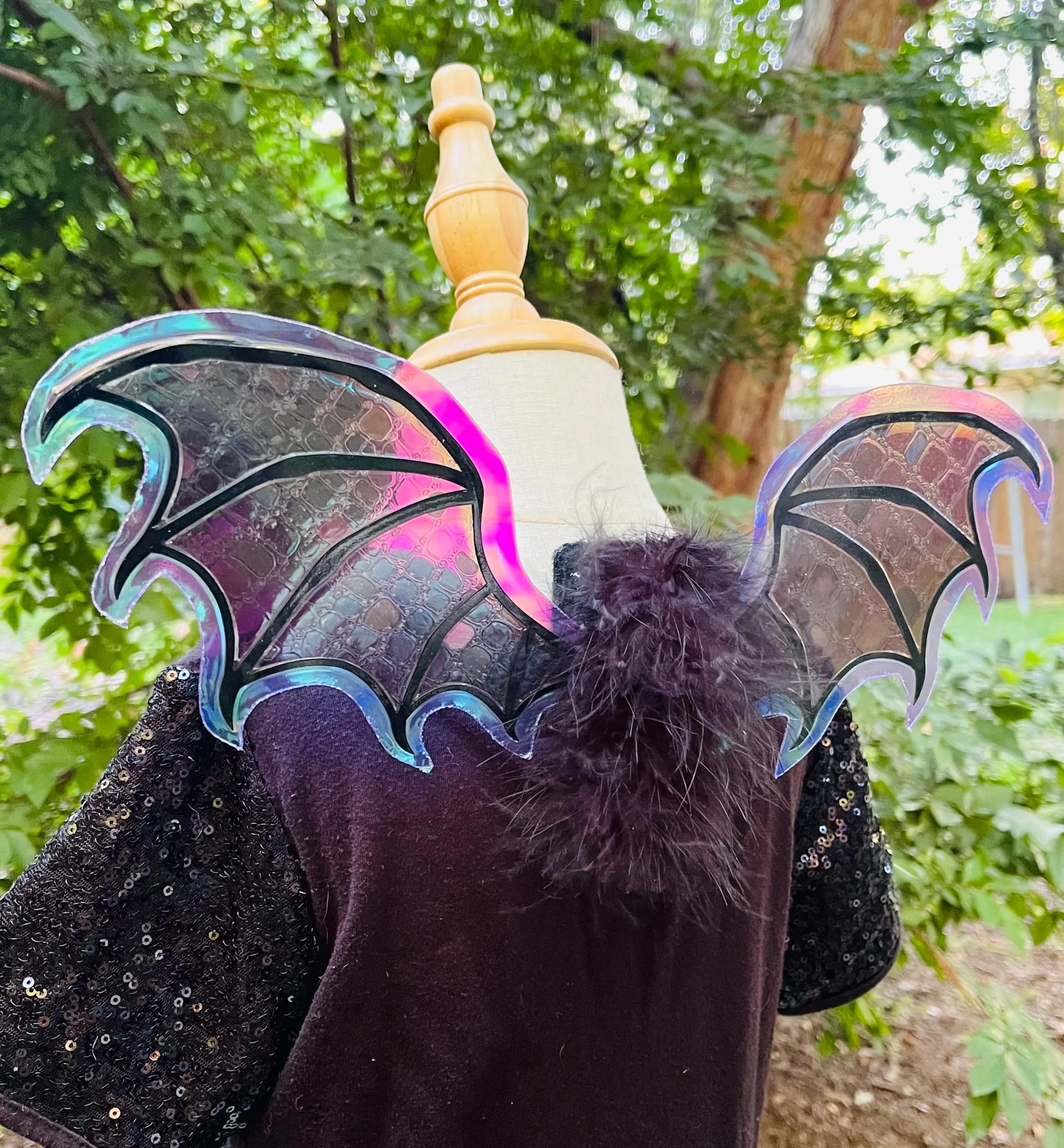 Clip On Dragon Bat Costume Wings