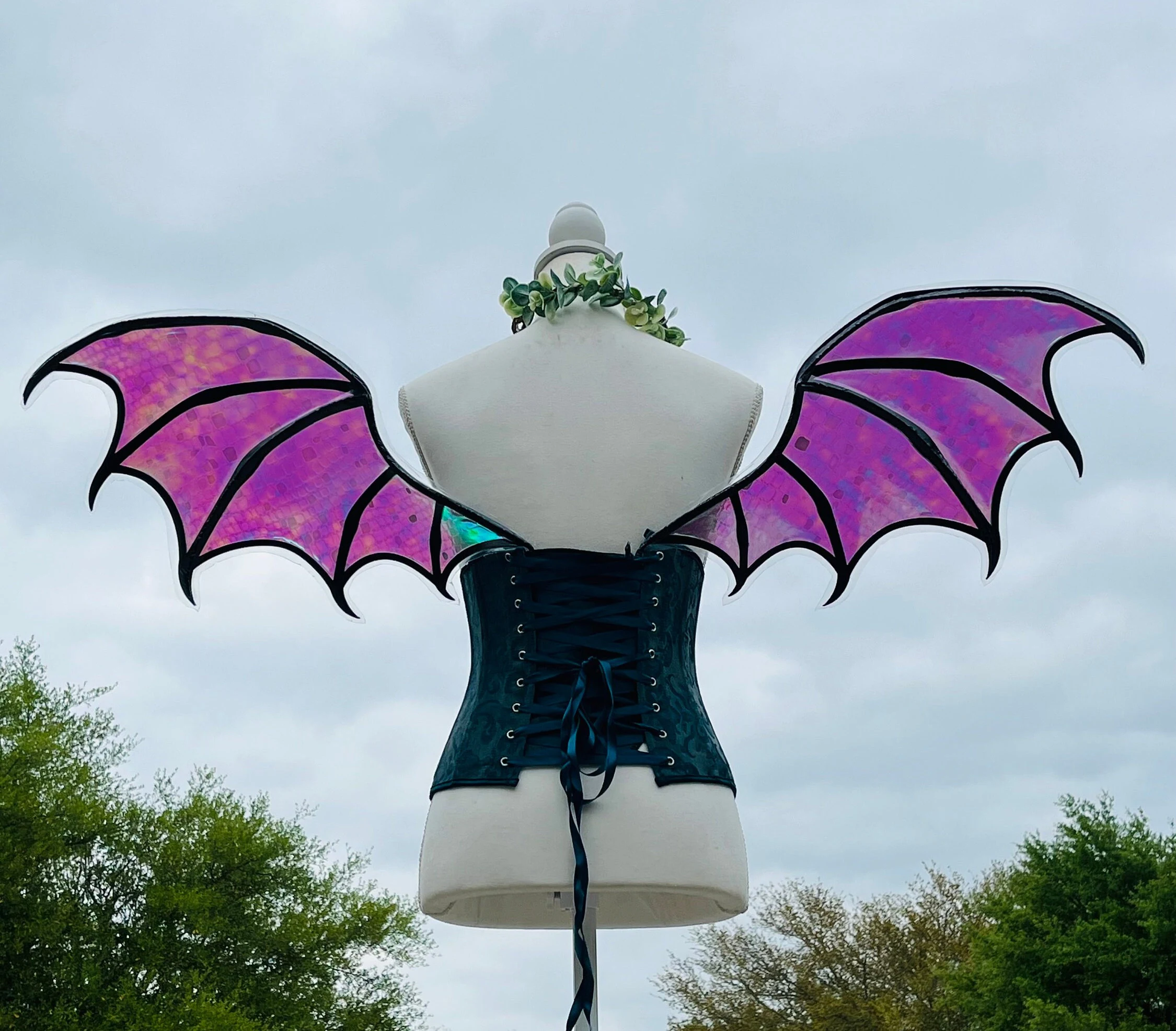 Purple Dragon Wings Costume