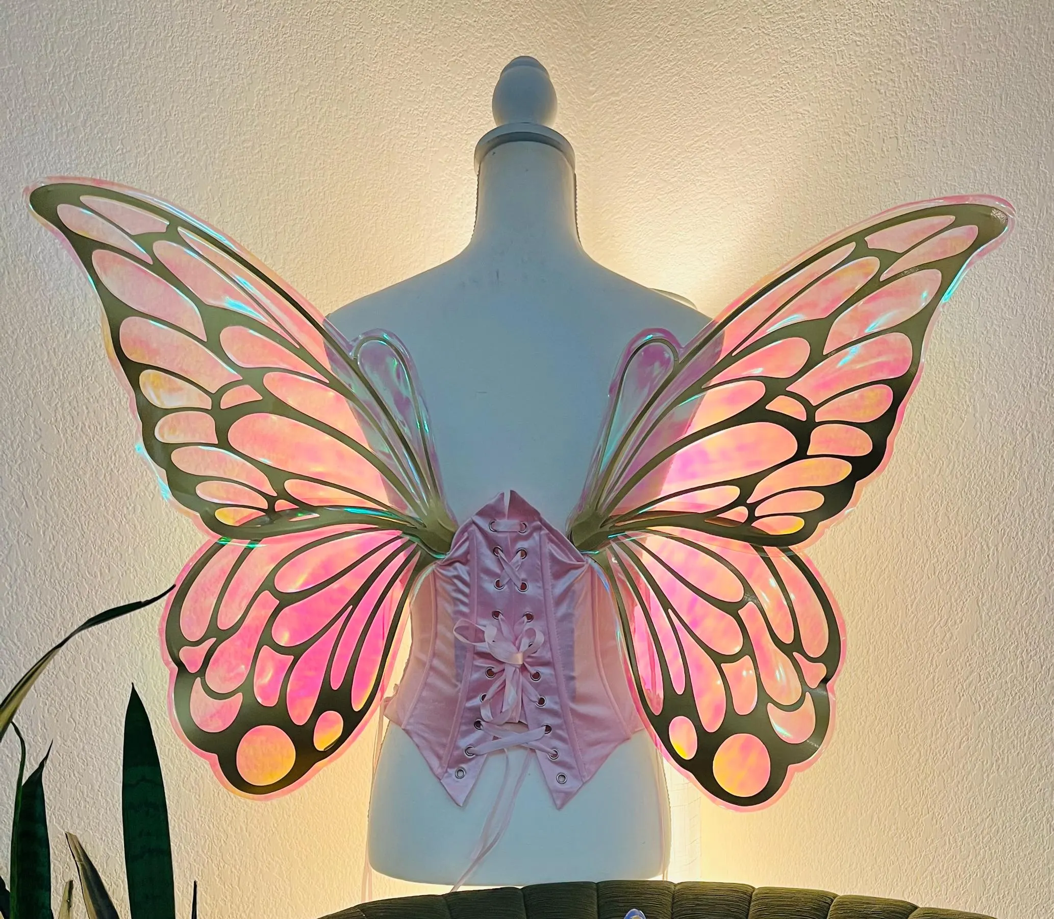 Iridescent Bubble Fairy Wings Costume