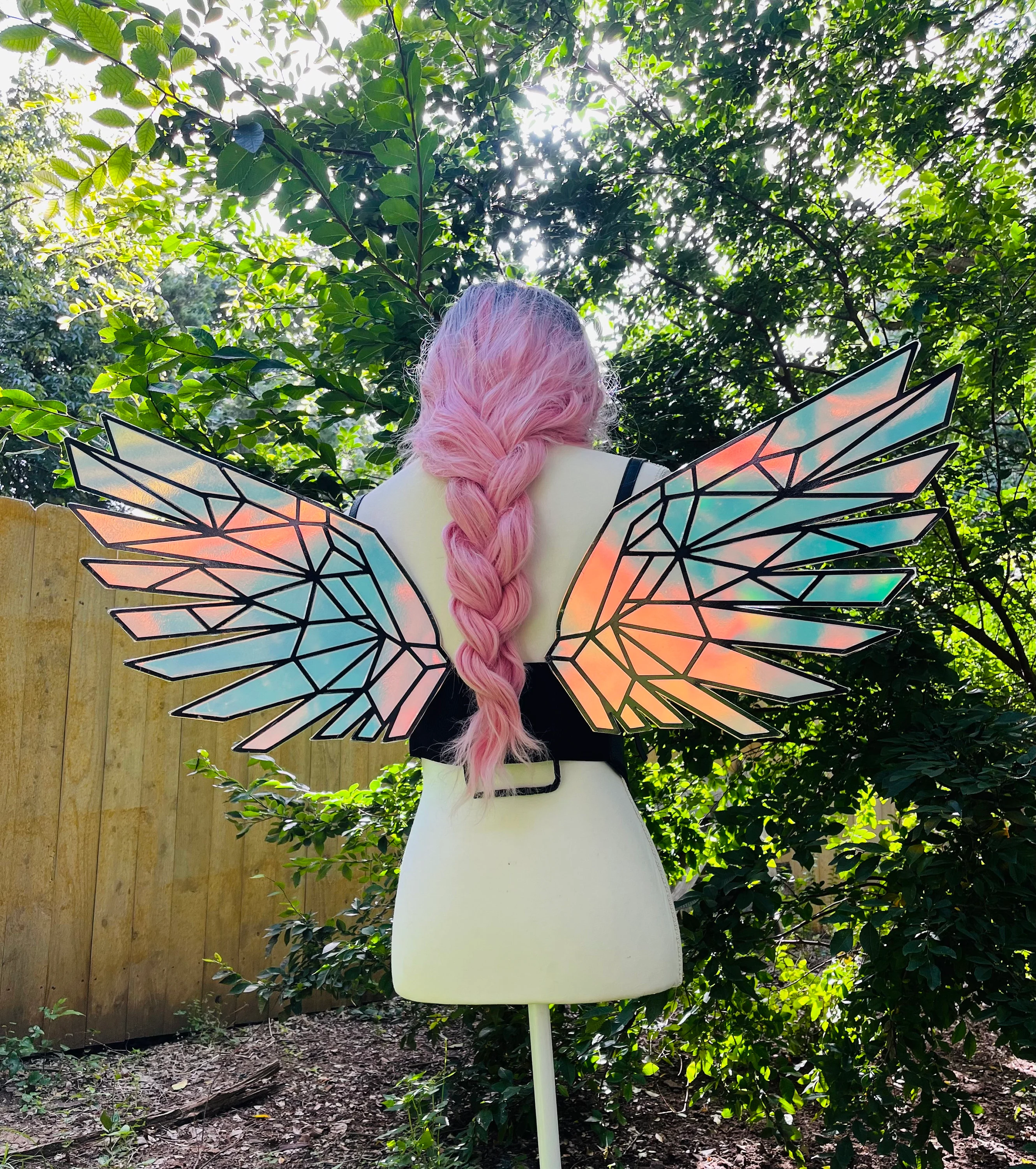 Geometric Duo-chrome Fairy Wings
