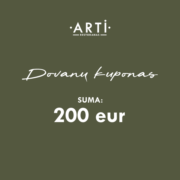 Dovanų kuponas | 200 Eur