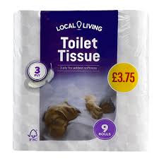 Local Living Toilet Tissue 9 rolls